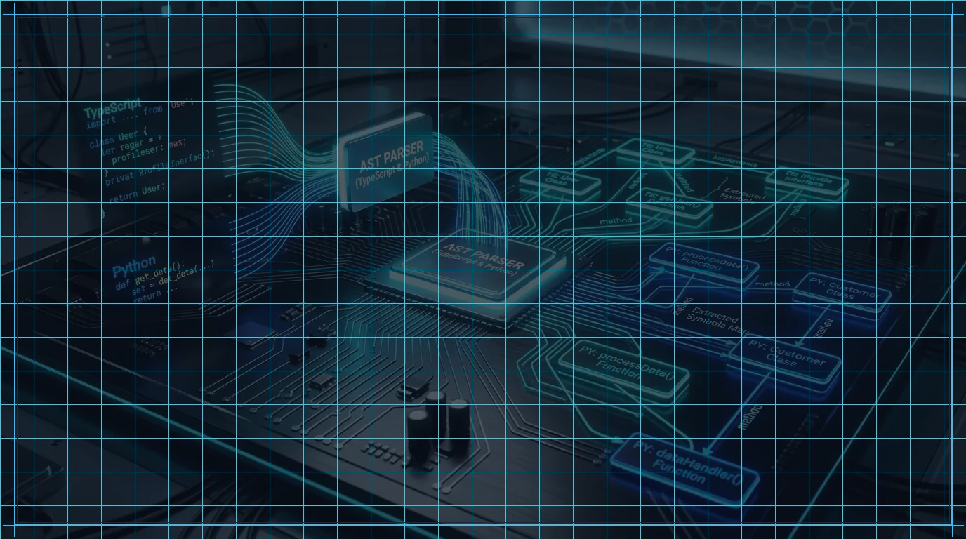 Ilustrasi Arsitektur Teknis 16:9 Skeleton Coding (arXiv:2610.38214): Program Structure sebagai Spesifikasi AI Coding Agents — Mengapa Behavioral Testing Gagal, Reduksi 48.4% Test Error, dan Efisiensi Biaya 26x Lipat
