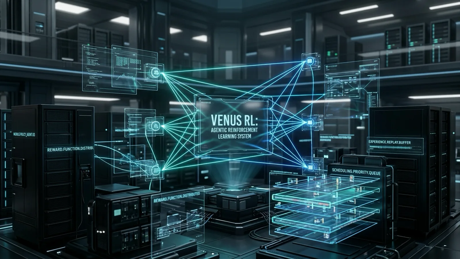 Arsitektur Sistem VenusRL: A Fully Disaggregated Agentic RL System with Priority Scheduling and Scalable Interaction